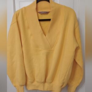 VTG EUC HENRY GRETHEL Sweatshirt Womens Medium V Neck Cotton Knit Pullover